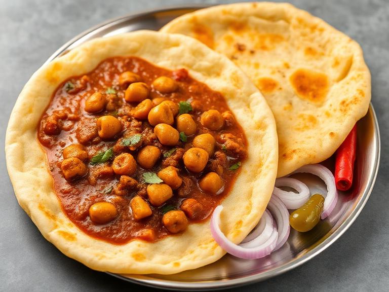 Chole Masala — Freshly cooked Chole Masala prepared in our pure-veg kitchen.