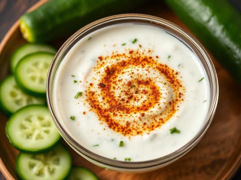 Kheera Raita — Fresh and cooling Kheera Raita, prepared to order.
