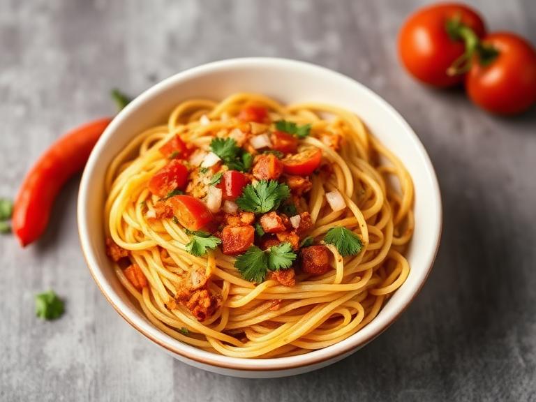 Veg Maggi Masala — Freshly prepared Veg Maggi Masala, perfect for a quick bite.