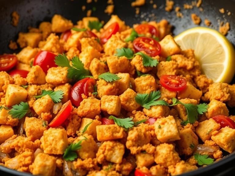 Paneer Bhujia — Freshly cooked Paneer Bhujia prepared in our pure-veg kitchen.