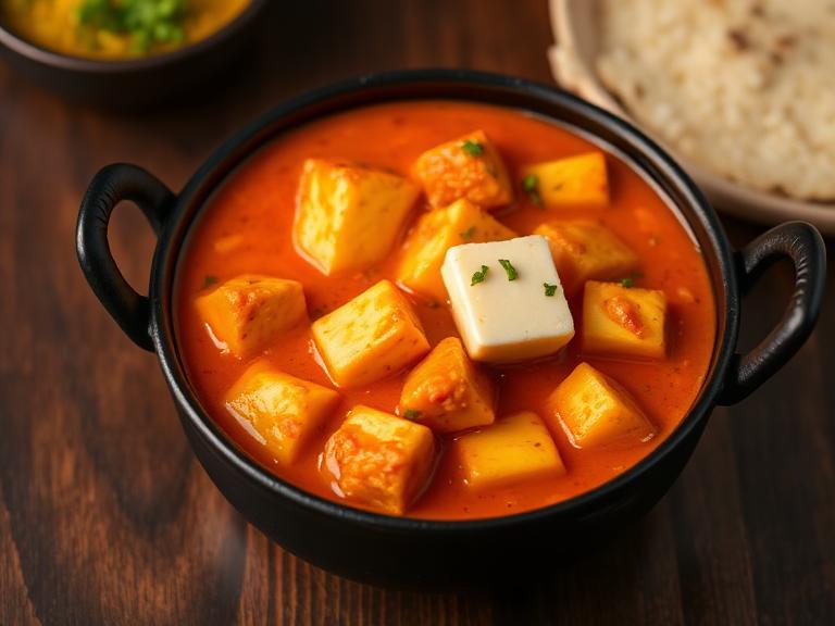 Paneer Butter Masala — Freshly cooked Paneer Butter Masala prepared in our pure-veg kitchen.