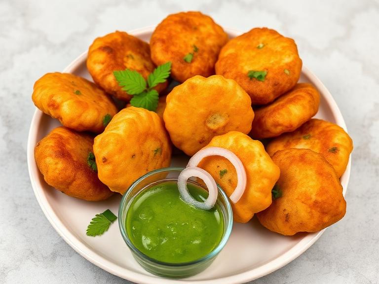 Paneer Pakode (5 Pieces) — Freshly prepared Paneer Pakode (5 Pieces), perfect for a quick bite.