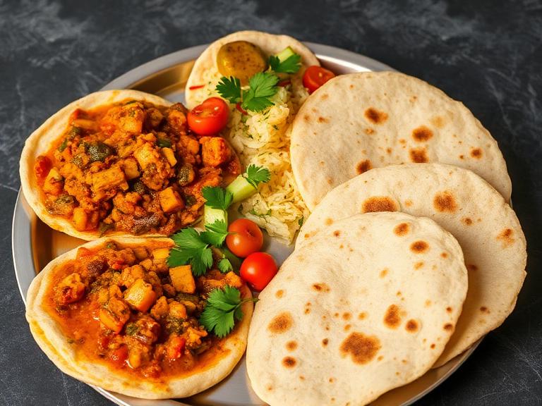 Sabzi + 4 Roti — Value combo of Sabzi + 4 Roti, prepared fresh after you order.
