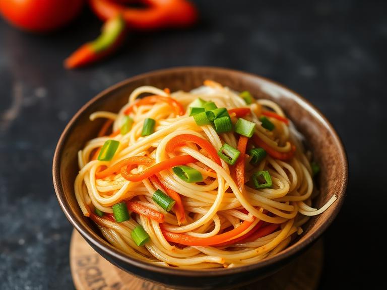 Veg Chowmein — Freshly prepared Veg Chowmein in classic Indo-Chinese style.